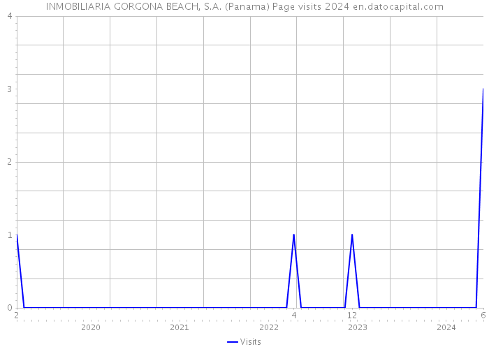INMOBILIARIA GORGONA BEACH, S.A. (Panama) Page visits 2024 