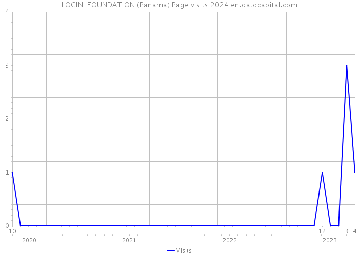 LOGINI FOUNDATION (Panama) Page visits 2024 