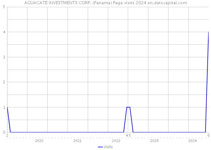 AGUACATE INVESTMENTS CORP. (Panama) Page visits 2024 