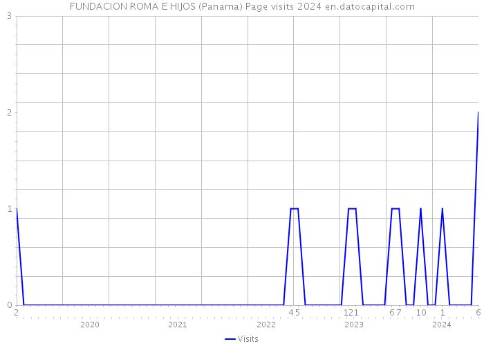 FUNDACION ROMA E HIJOS (Panama) Page visits 2024 