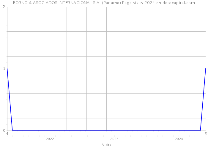 BORNO & ASOCIADOS INTERNACIONAL S.A. (Panama) Page visits 2024 