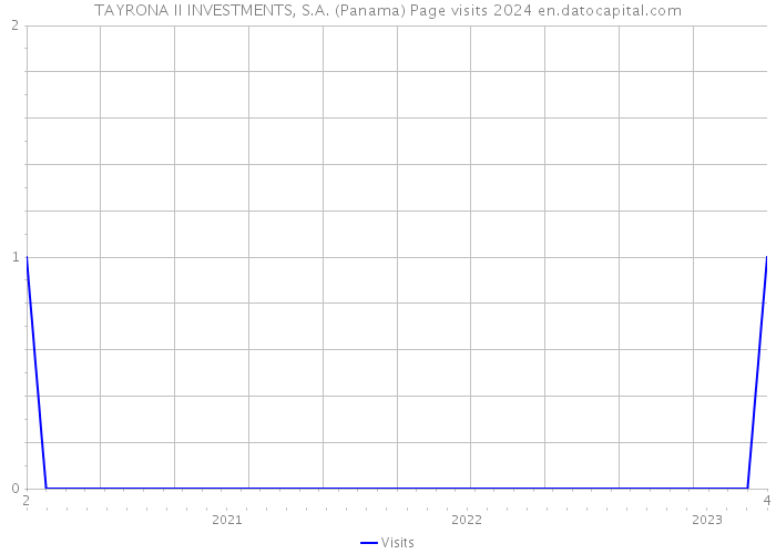 TAYRONA II INVESTMENTS, S.A. (Panama) Page visits 2024 
