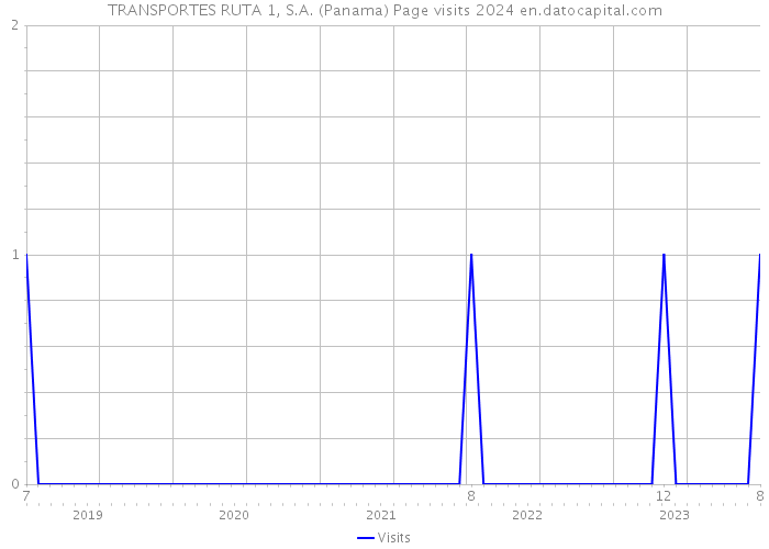 TRANSPORTES RUTA 1, S.A. (Panama) Page visits 2024 