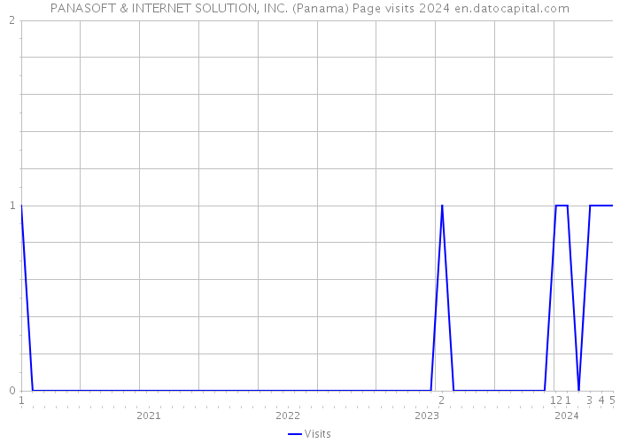 PANASOFT & INTERNET SOLUTION, INC. (Panama) Page visits 2024 