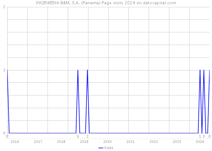 INGENIERIA B&M, S.A. (Panama) Page visits 2024 