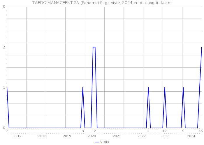 TAEDO MANAGEENT SA (Panama) Page visits 2024 