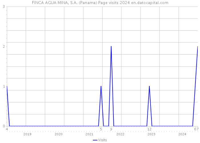 FINCA AGUA MINA, S.A. (Panama) Page visits 2024 