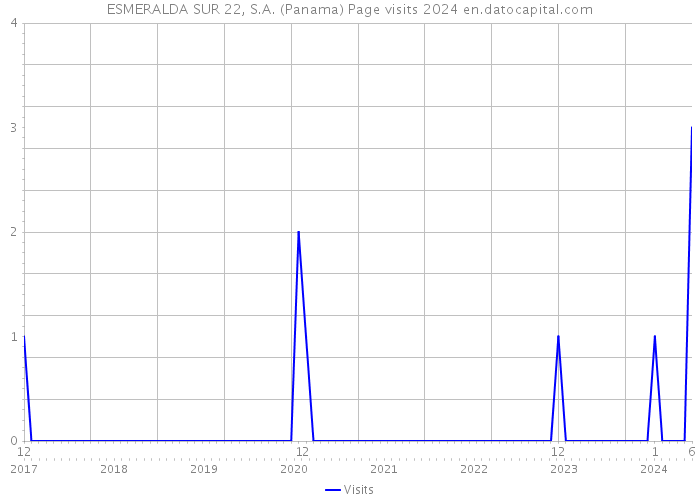 ESMERALDA SUR 22, S.A. (Panama) Page visits 2024 