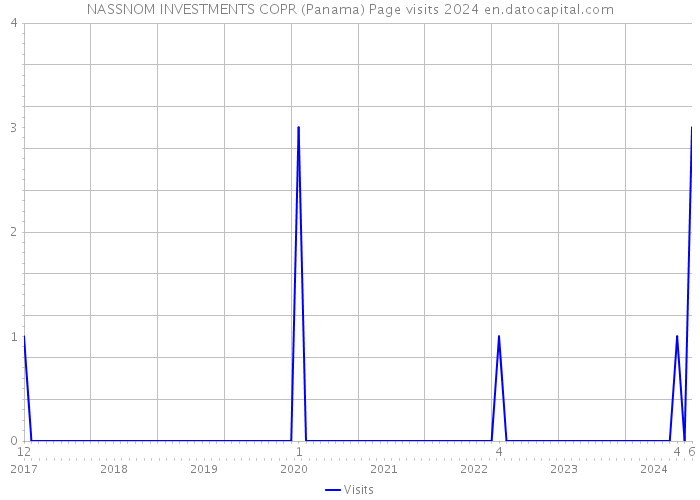 NASSNOM INVESTMENTS COPR (Panama) Page visits 2024 