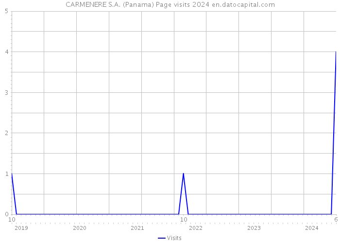CARMENERE S.A. (Panama) Page visits 2024 