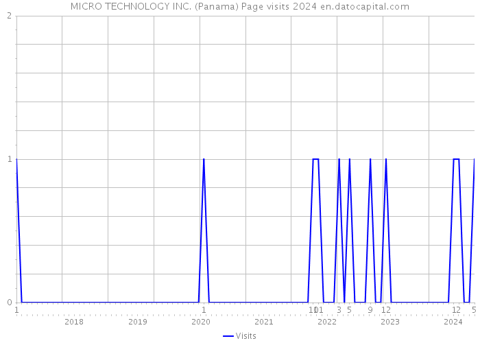 MICRO TECHNOLOGY INC. (Panama) Page visits 2024 