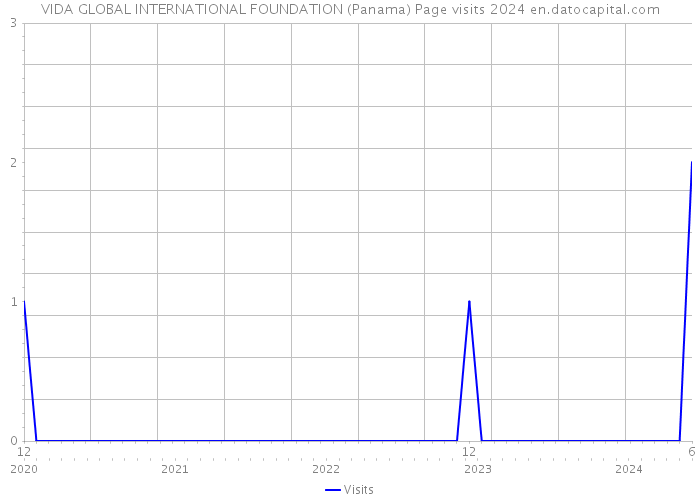 VIDA GLOBAL INTERNATIONAL FOUNDATION (Panama) Page visits 2024 