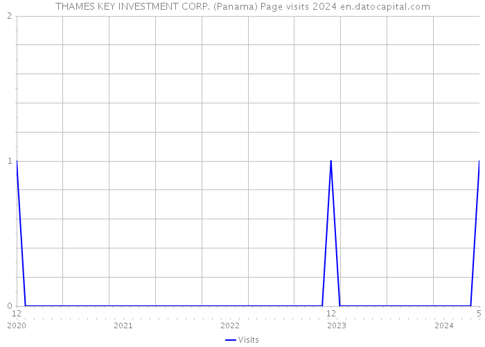 THAMES KEY INVESTMENT CORP. (Panama) Page visits 2024 