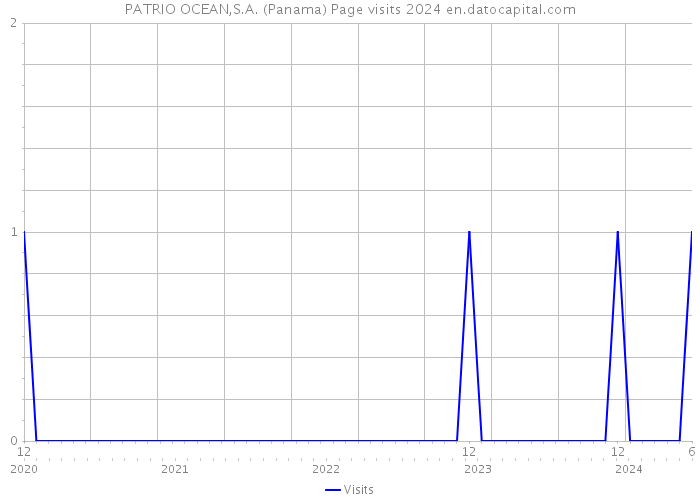 PATRIO OCEAN,S.A. (Panama) Page visits 2024 