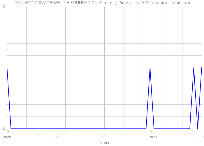 CONNECT PRIVATE WEALTH FOUNDATION (Panama) Page visits 2024 