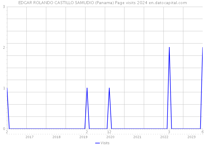 EDGAR ROLANDO CASTILLO SAMUDIO (Panama) Page visits 2024 