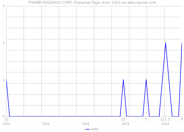 THOME HOLDINGS CORP. (Panama) Page visits 2024 