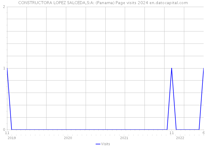 CONSTRUCTORA LOPEZ SALCEDA,S:A: (Panama) Page visits 2024 