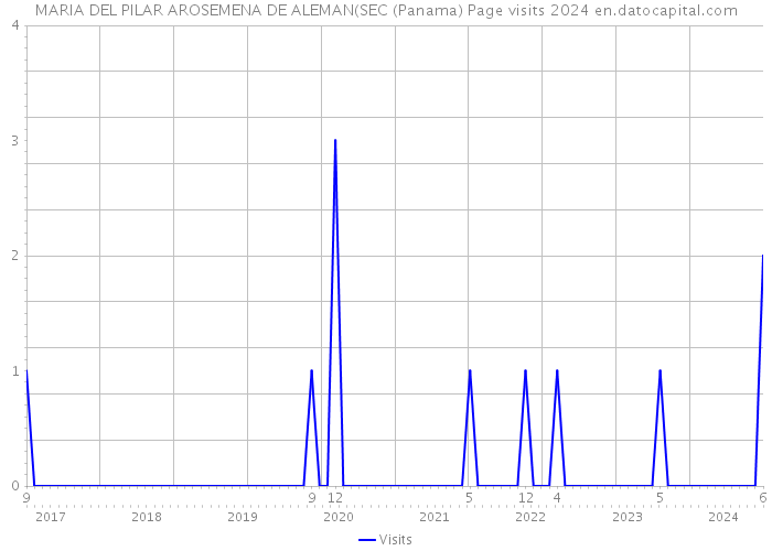 MARIA DEL PILAR AROSEMENA DE ALEMAN(SEC (Panama) Page visits 2024 