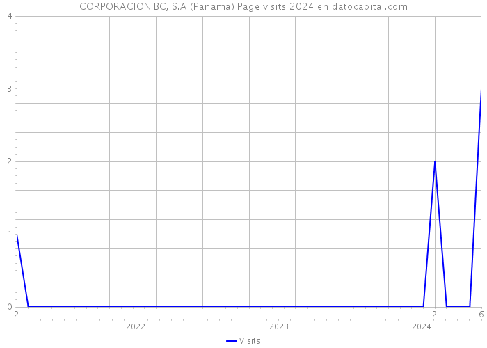 CORPORACION BC, S.A (Panama) Page visits 2024 