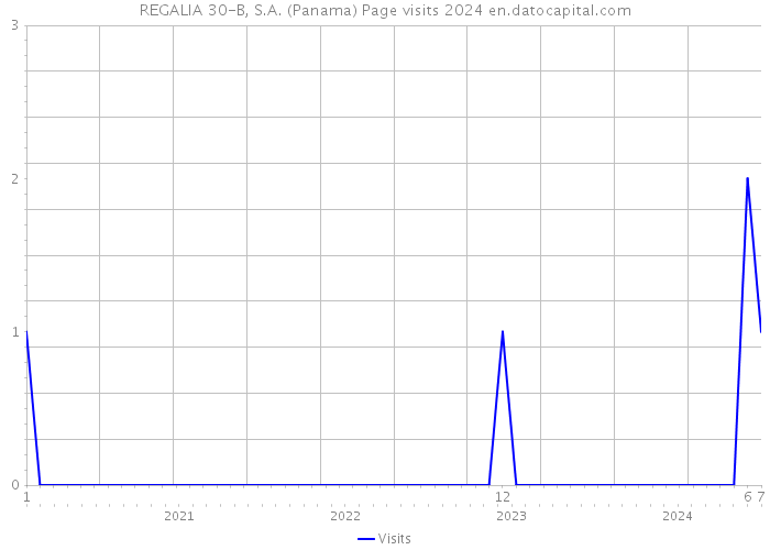 REGALIA 30-B, S.A. (Panama) Page visits 2024 