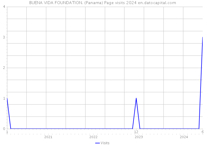 BUENA VIDA FOUNDATION. (Panama) Page visits 2024 