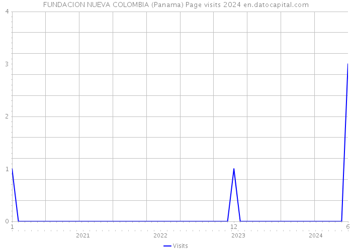 FUNDACION NUEVA COLOMBIA (Panama) Page visits 2024 