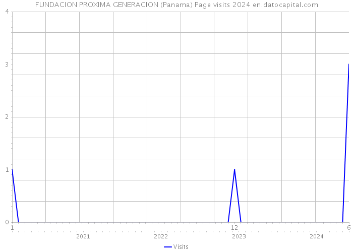 FUNDACION PROXIMA GENERACION (Panama) Page visits 2024 