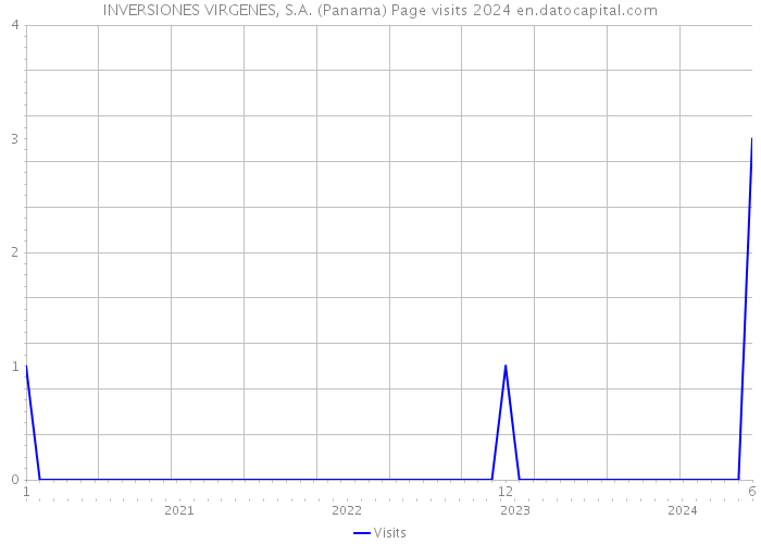 INVERSIONES VIRGENES, S.A. (Panama) Page visits 2024 