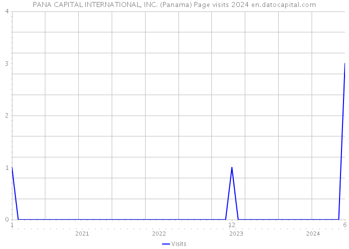 PANA CAPITAL INTERNATIONAL, INC. (Panama) Page visits 2024 