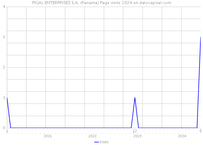PIGAL ENTERPRISES S.A. (Panama) Page visits 2024 