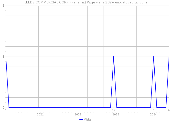 LEEDS COMMERCIAL CORP. (Panama) Page visits 2024 