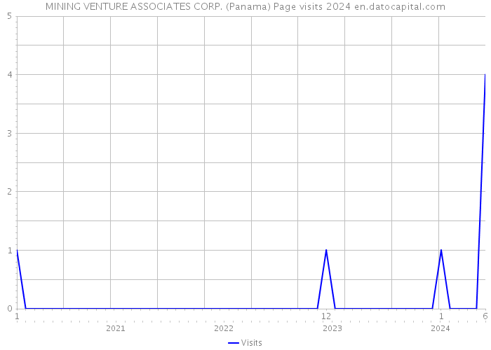MINING VENTURE ASSOCIATES CORP. (Panama) Page visits 2024 