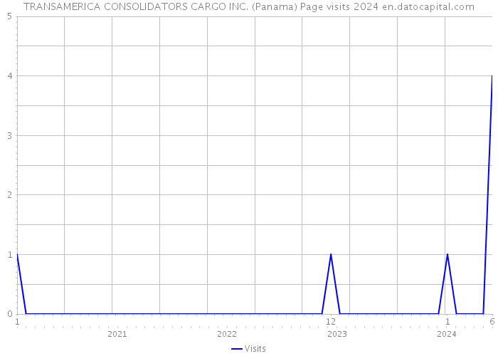 TRANSAMERICA CONSOLIDATORS CARGO INC. (Panama) Page visits 2024 