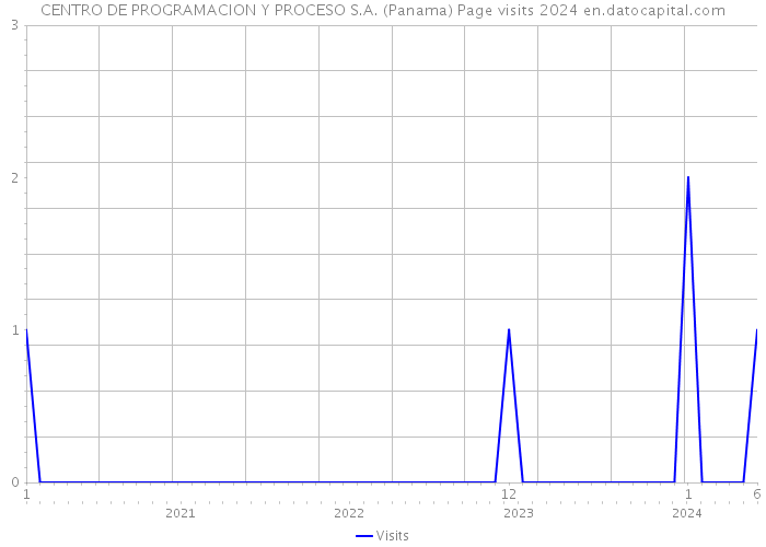 CENTRO DE PROGRAMACION Y PROCESO S.A. (Panama) Page visits 2024 