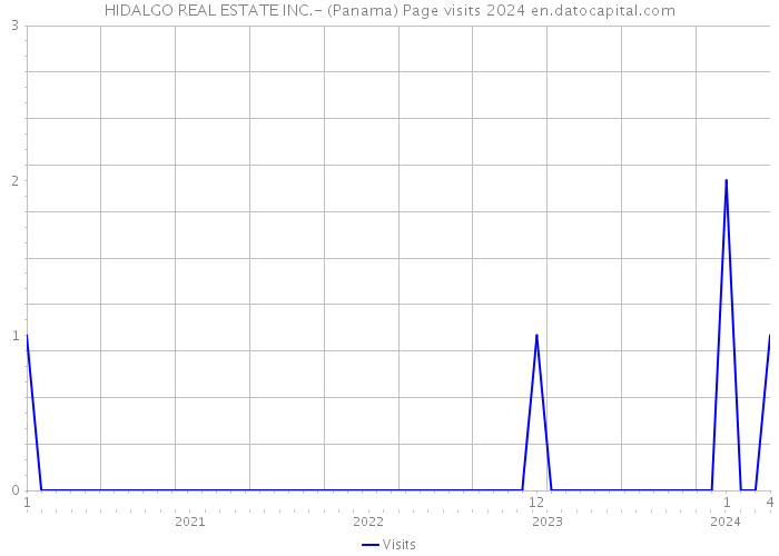 HIDALGO REAL ESTATE INC.- (Panama) Page visits 2024 