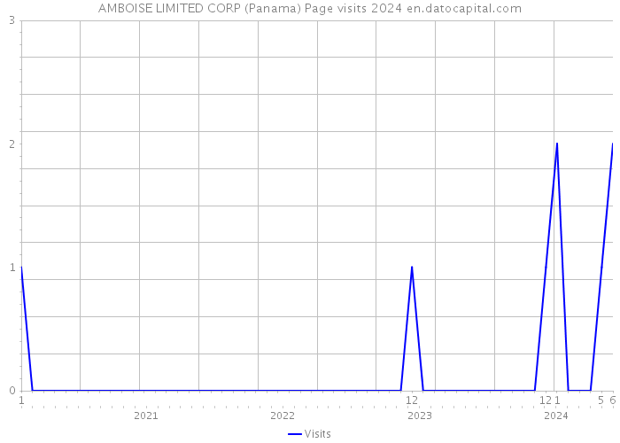 AMBOISE LIMITED CORP (Panama) Page visits 2024 
