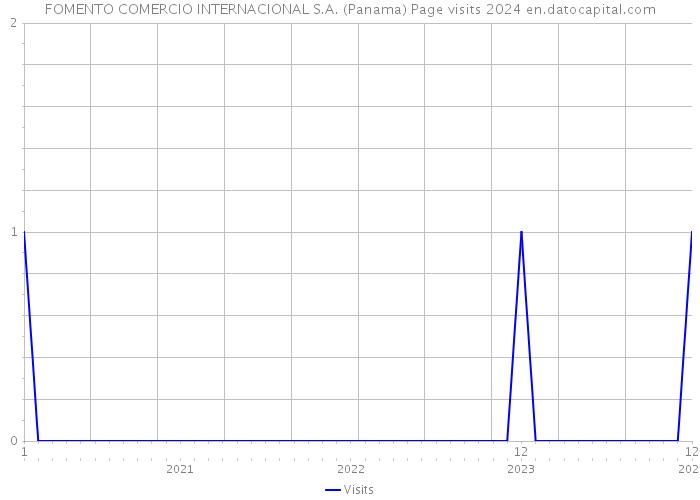 FOMENTO COMERCIO INTERNACIONAL S.A. (Panama) Page visits 2024 