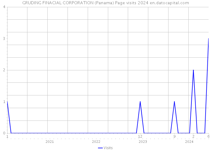 GRUDING FINACIAL CORPORATION (Panama) Page visits 2024 