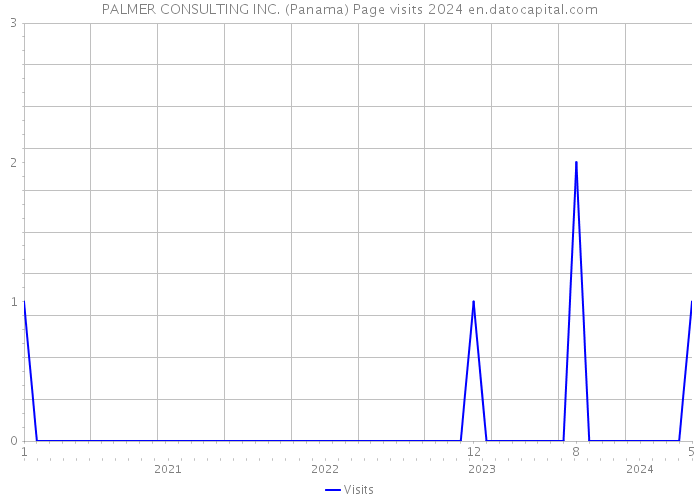 PALMER CONSULTING INC. (Panama) Page visits 2024 