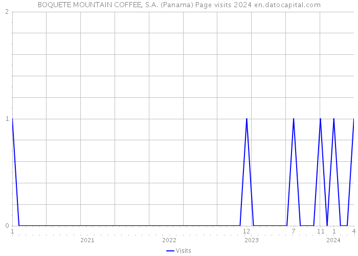 BOQUETE MOUNTAIN COFFEE, S.A. (Panama) Page visits 2024 