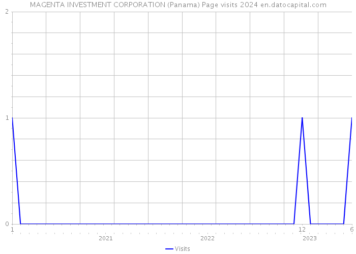 MAGENTA INVESTMENT CORPORATION (Panama) Page visits 2024 