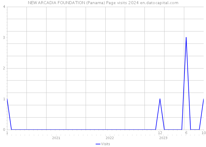 NEW ARCADIA FOUNDATION (Panama) Page visits 2024 
