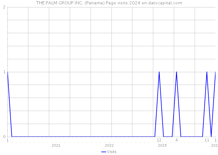 THE PALM GROUP INC. (Panama) Page visits 2024 