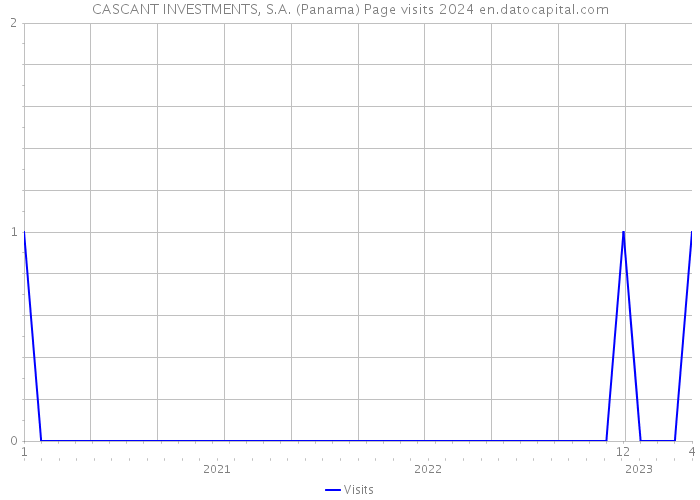 CASCANT INVESTMENTS, S.A. (Panama) Page visits 2024 