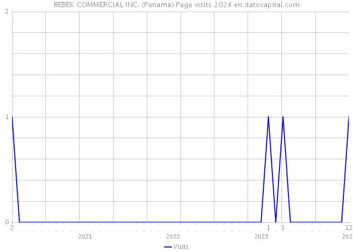 BEBEK COMMERCIAL INC. (Panama) Page visits 2024 
