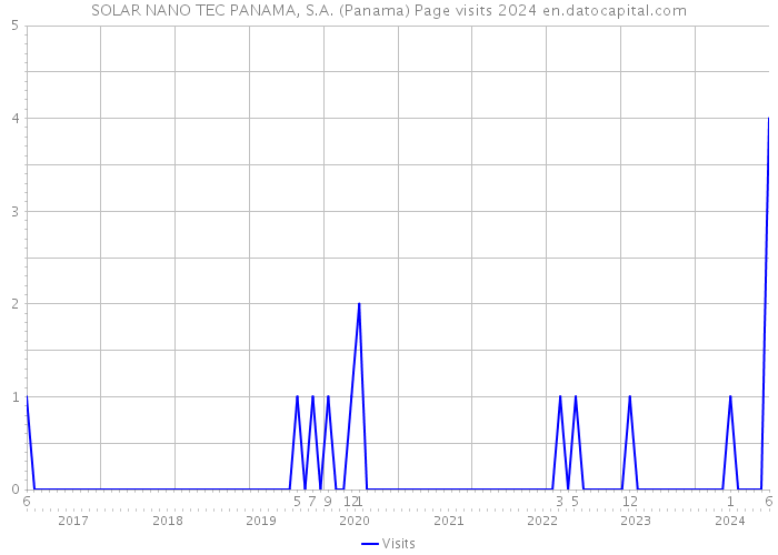 SOLAR NANO TEC PANAMA, S.A. (Panama) Page visits 2024 