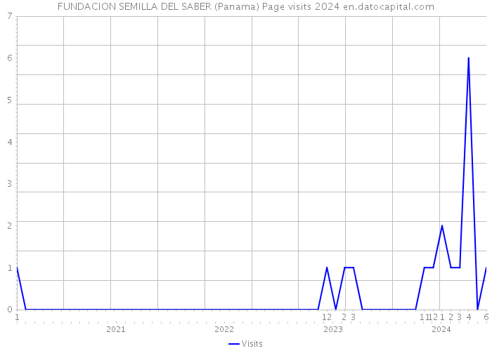FUNDACION SEMILLA DEL SABER (Panama) Page visits 2024 