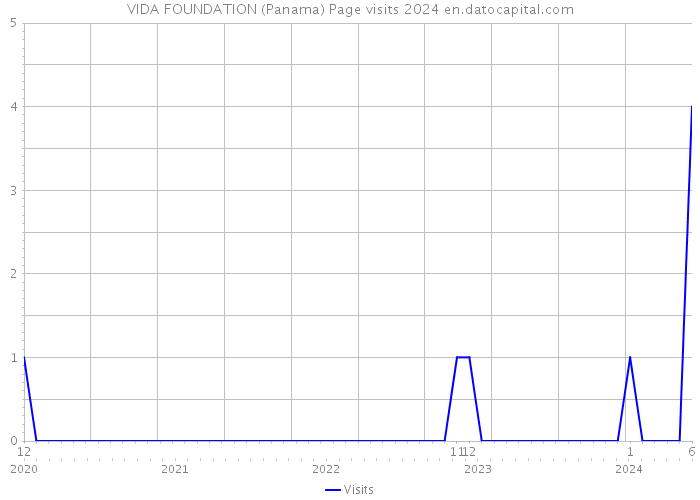 VIDA FOUNDATION (Panama) Page visits 2024 