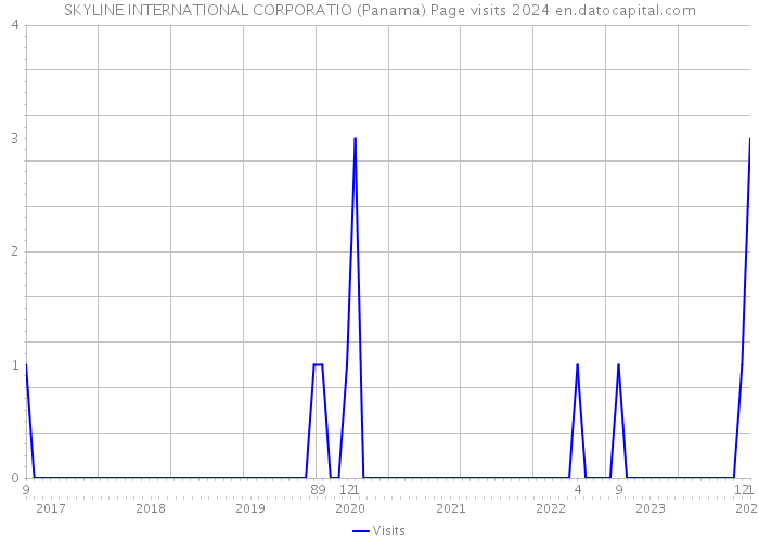 SKYLINE INTERNATIONAL CORPORATIO (Panama) Page visits 2024 
